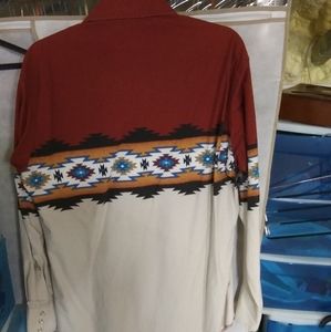Mens LS western shirt w/ snap buttons